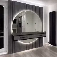 آینه قدی گرد بکلایت نئون