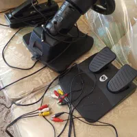 فرمان بازی GT4 با پدال و دنده - سالم و تلویزیون ۱۴