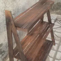 استند چوبی .جا گلدانی