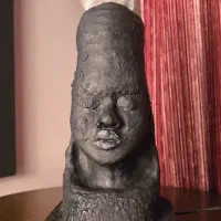 آباژور مجسمه دست ساز|چراغ خواب و آباژور|شیراز, سینما سعدی|دیوار