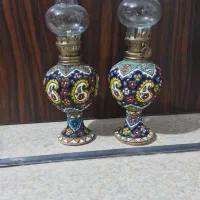 چراغ گردسوز میناکاری یه جفت