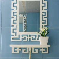 آینه شِلف های دیواری حمام و توالت ضدآب جامسواکی|لوازم حمام|مشهد, کوشش|دیوار