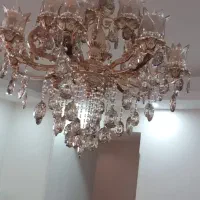 لوستر۱۶ شاخه با آب طلا ایتالیایی