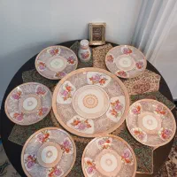 ظروف گل سرخی وخیار خوری همگی قدیمی