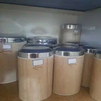 ظرف حبوبات  به همراه سطل برنج وچای وقند وماکارونی|ظروف نگهدارنده، پلاستیکی، یک‌بارمصرف|تهران, فلاح|دیوار