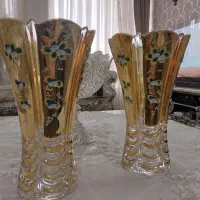 گلدان طلا کوب چک برند بوهیما آجیل خوری نقره