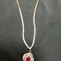 نیم ست نقره و یاقوت|جواهرات|تهران, سید خندان (جلفا)|دیوار