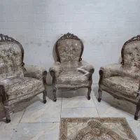 مبل سلطنتی ۹نفره تمام چوب گردو|مبلمان خانگی و میز عسلی|مشکین‌دشت, |دیوار