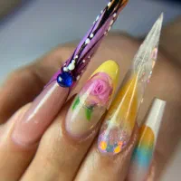 کاشت با پودر و ژل و قالب350-پدیکور400