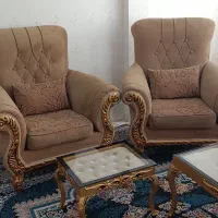 مبل نیمه سلطنتی هفت نفره در حد نو|مبلمان خانگی و میز عسلی|مشهد, ایثار|دیوار