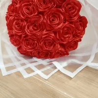 دسته گل روبانی هجده شاخه|گل مصنوعی|تهران, شهران جنوبی|دیوار