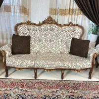 فروش مبل 9 نفره تمام چوب گردو|مبلمان خانگی و میز عسلی|شیراز, شهرک امیر کبیر|دیوار