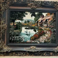 ۲عددتابلو فرش ماشینی|تابلو فرش|پاکدشت, پاکدشت (مامازند)|دیوار