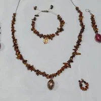 ست چشم ببر انگشتر زمرد فیروزه تسبیح عقیق دستبند