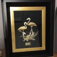 تابلو . رو میزی . ورق طلا