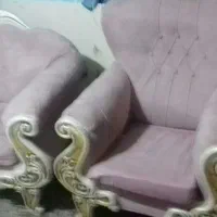 مبل 7 نفره راحتی چوب وپارچه|مبلمان خانگی و میز عسلی|تهران, امیر بهادر|دیوار