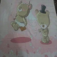 پرده پانچی صورتی دومترو شصت در یک مترو چهل