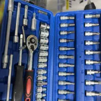 ست جعبه بکس و بیت ۴۶پارچه ۱/۴ فوق اقتصادی|ابزارآلات|رشت, کوی یخ|دیوار