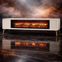 میز تلویزیون شومینه ای