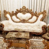 مبلمان سلطنتی۹نفره+ست میزعسلیها *مناسب جهیزیه|مبلمان خانگی و میز عسلی|ملایر, |دیوار