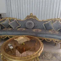 مبل سلطنتی 9نفره|مبلمان خانگی و میز عسلی|قم, نیروگاه|دیوار