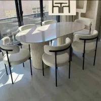 میز ناهارخوری لینا نهارخوری پایه فلز تدیJF5|میز و صندلی غذاخوری|کرمانشاه, |دیوار