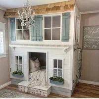 دوطبقه تخت خواب کلبه ای