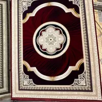 فرش گل مروارید ۱۲۰۰شانه طوسی ۱۲متری بافت روتین