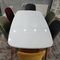 میز نهار خوری ۶ نفره شیک درحد نو