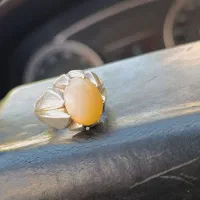 نقره با سنگ اوپال|جواهرات|خرم‌آباد, |دیوار