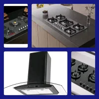 مدل  ساغر / اسباب اثاثیه / پک کامل گاز و هود توکار