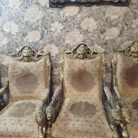 مبلمان 9 نفره و میز نهارخوری 8 نفره طرح شیر سلطنتی|مبلمان خانگی و میز عسلی|پردیس, فاز ۴|دیوار
