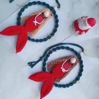 عروسک مکرومه یلدایی