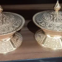 شکلات خوری و قندان سیلور|کلکسیون اشیاء عتیقه|قم, نوقطار|دیوار