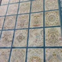 جفت فرش ۹ متری گل برجسته