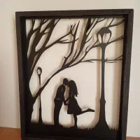 تابلو ۳ بعدی چوبی