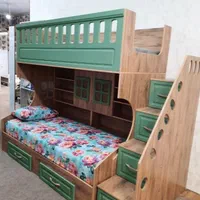 تخت خواب نوجوان تختخواب دوطبقه و کمجا آرکا چوب