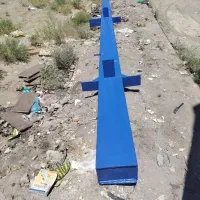 یک عدد ستون فلزی باکس تمام ورق بطول 8متر