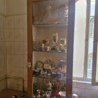 کمد نسکافه ای دو لنگه ترک و ویترین ام دی اف