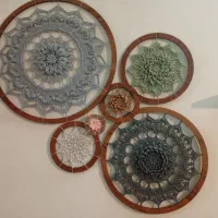 ۶ عدد ماندالا حلقه چوبی