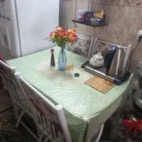 میز و صندلی ناهار خوری چهار نفره فلزی