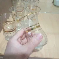 جا دستمال کاغذی و استکان کمر باریک