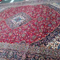 فرش دستباف کاشان قطبی ۱۲ متری گوشت دار زیر قیمت