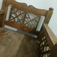 صندلی چوبی مبل|مبلمان خانگی و میز عسلی|زابل, |دیوار