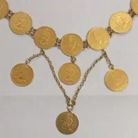 گردنبند سکه ای طلا زمان قاجار