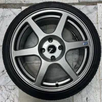 رینگ evo8 رنگ شدو با لاستیک|قطعات یدکی و لوازم جانبی|هشتگرد, هشتگرد قدیم|دیوار