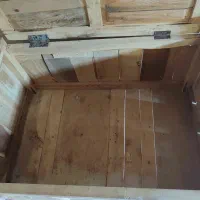 صندوق چوبی قدیمی|کلکسیون اشیاء عتیقه|بیرجند, |دیوار