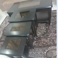 ست میز جلو مبلی با سه تا عسلی شرکتی اصل