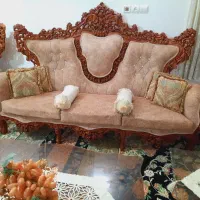 مبل سلطنتی ۹نفره،تمام چوب راش (در حد جهیزیه)اک