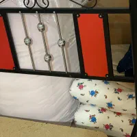 تخت فلزی وتشک رویا 2 تمیزوسالم ویک جک تخت تاشو